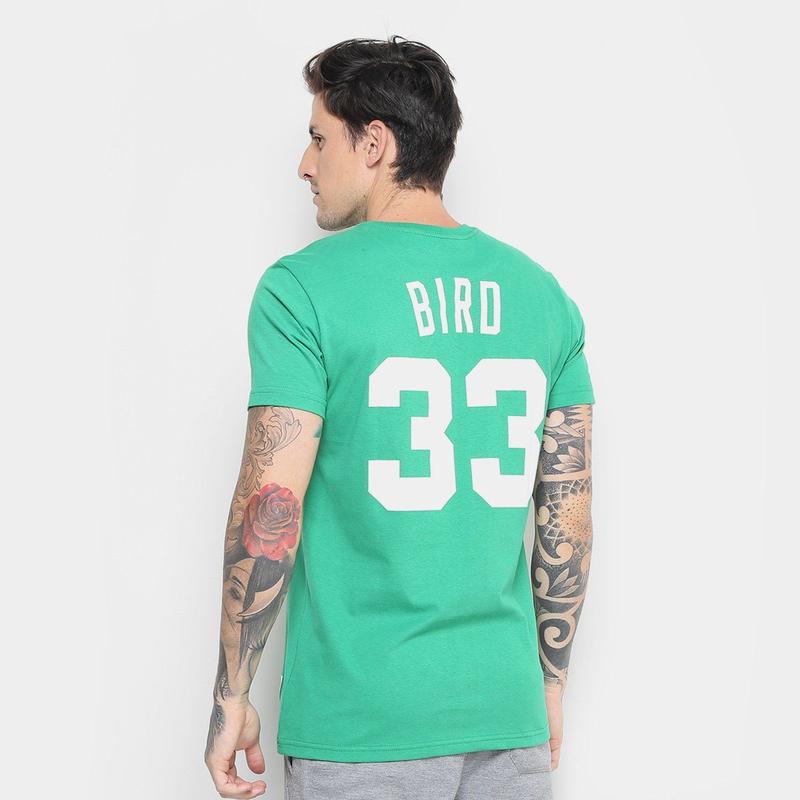 Camiseta NBA Boston Celtics Mitchell & Ness Nº 33 Larry Bird